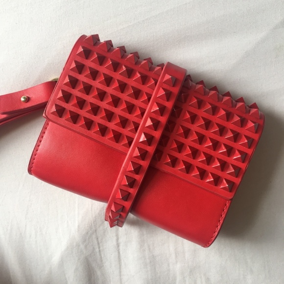 studded clutch bag